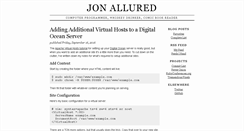Desktop Screenshot of jonallured.com