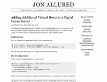 Tablet Screenshot of jonallured.com
